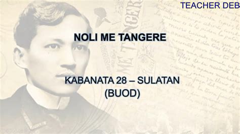 noli me tangere kabanata 28 buod